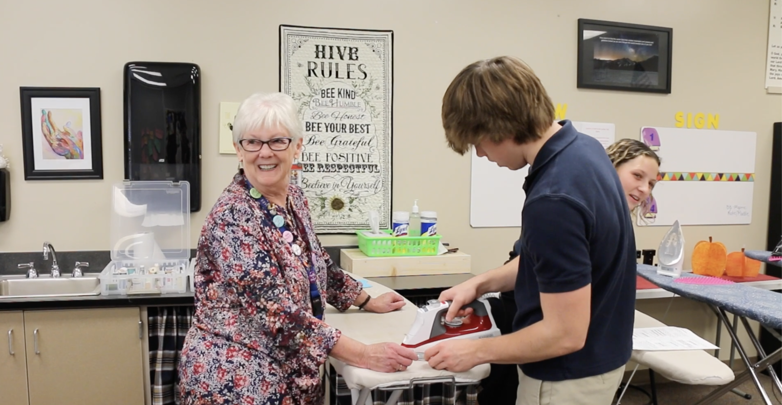 A love for sewing transfers into the classroom