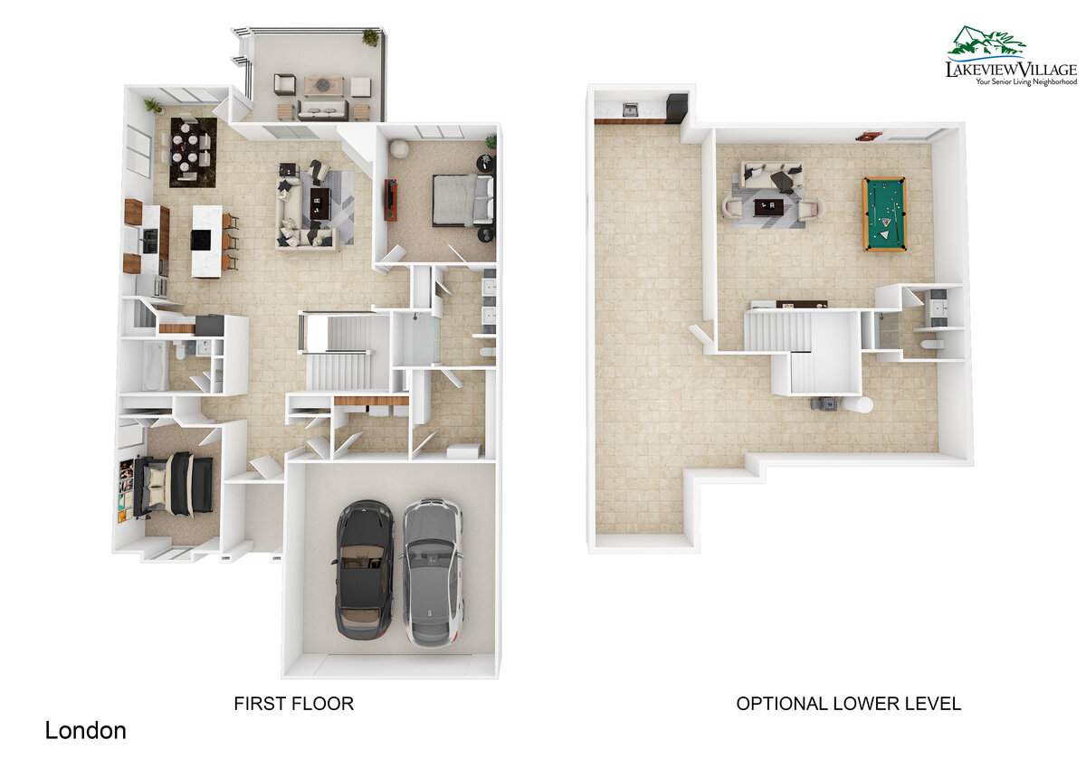 3D London Floor Plan