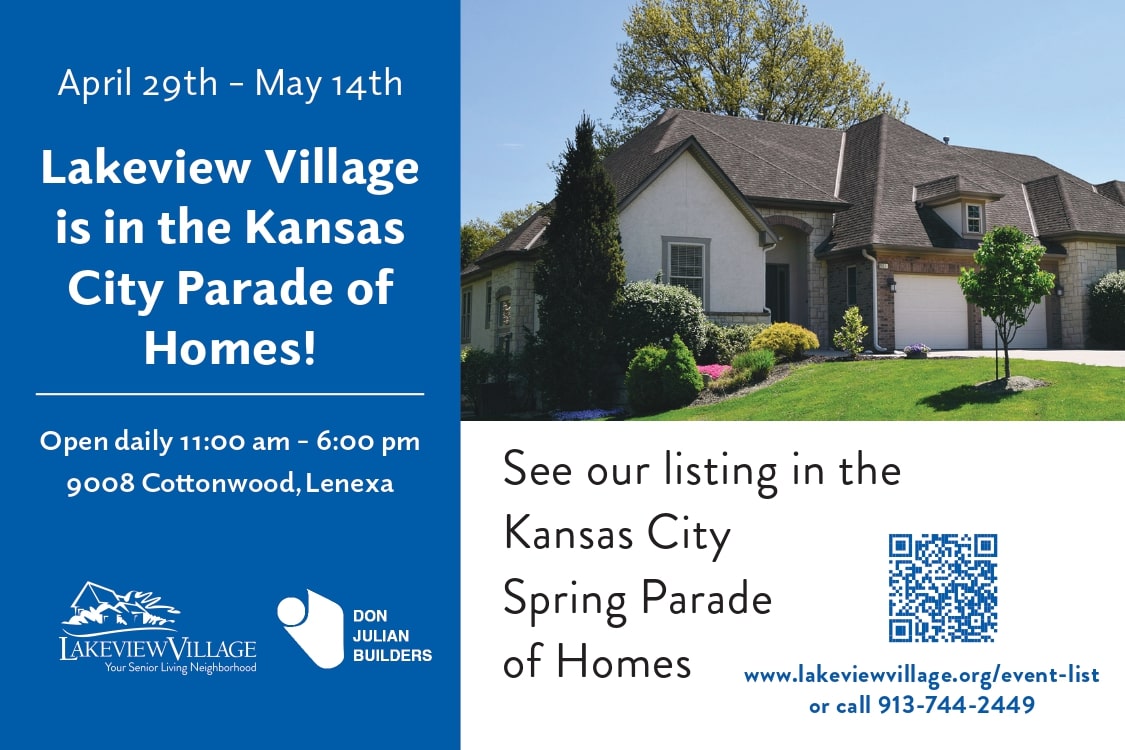 Lakeview Village is in the Kansas City Parade of Homes!