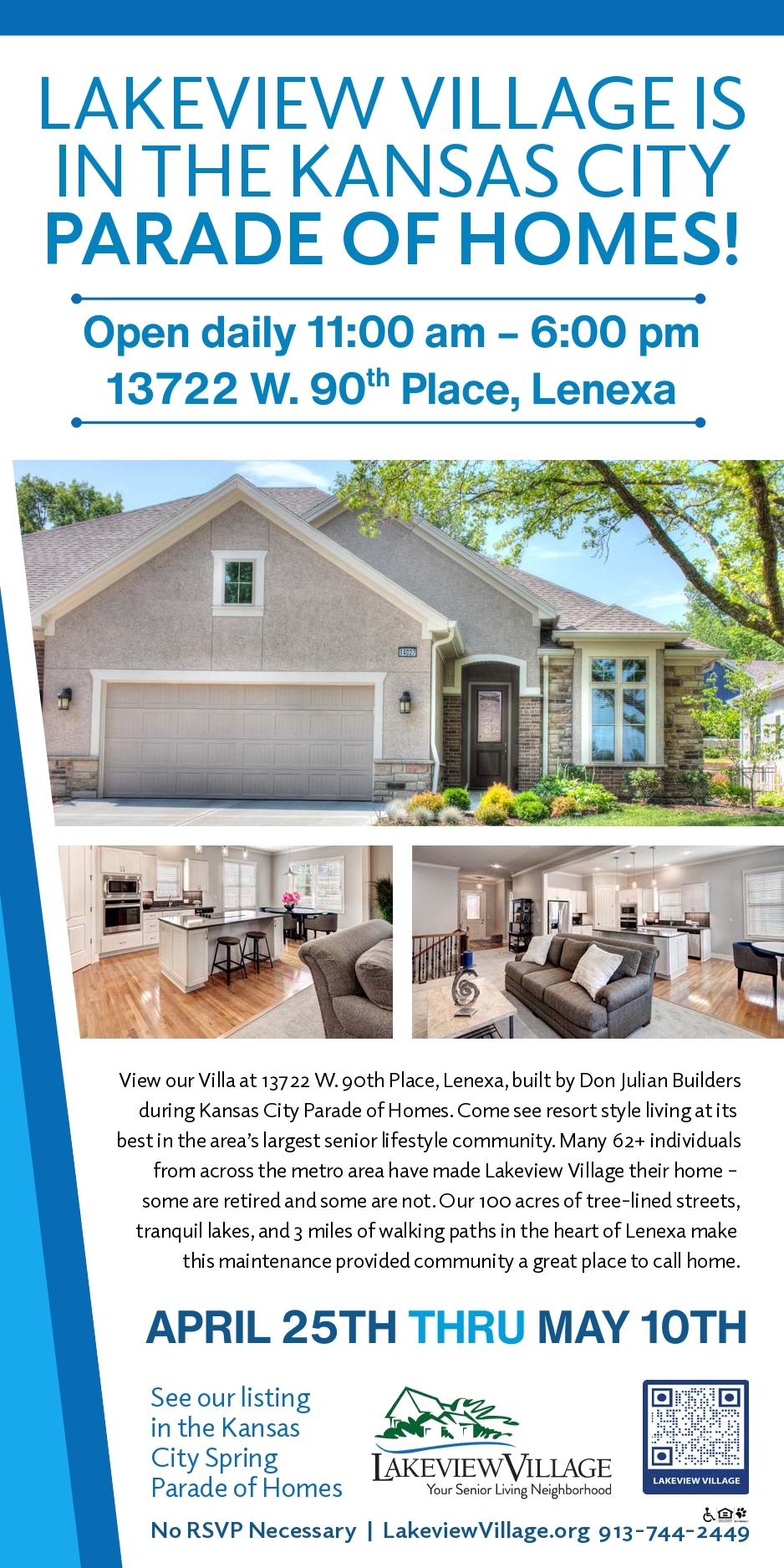 Lakeview Village is in the Kansas City Parade of Homes!